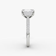 Emerald Cut - Royal Pave Ring - 14 K Gold